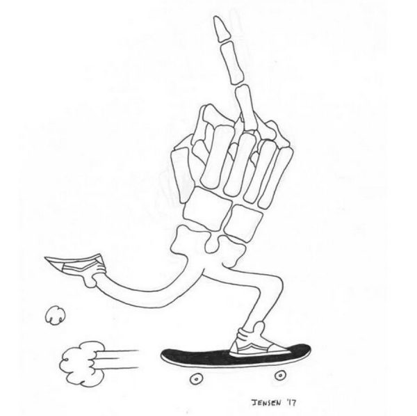 滑板插画艺术家 – ben jensen